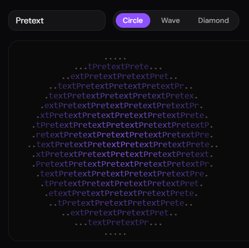 Typographic ASCII Art